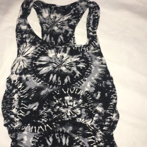 Black/White Tie Dye Maxi Dress